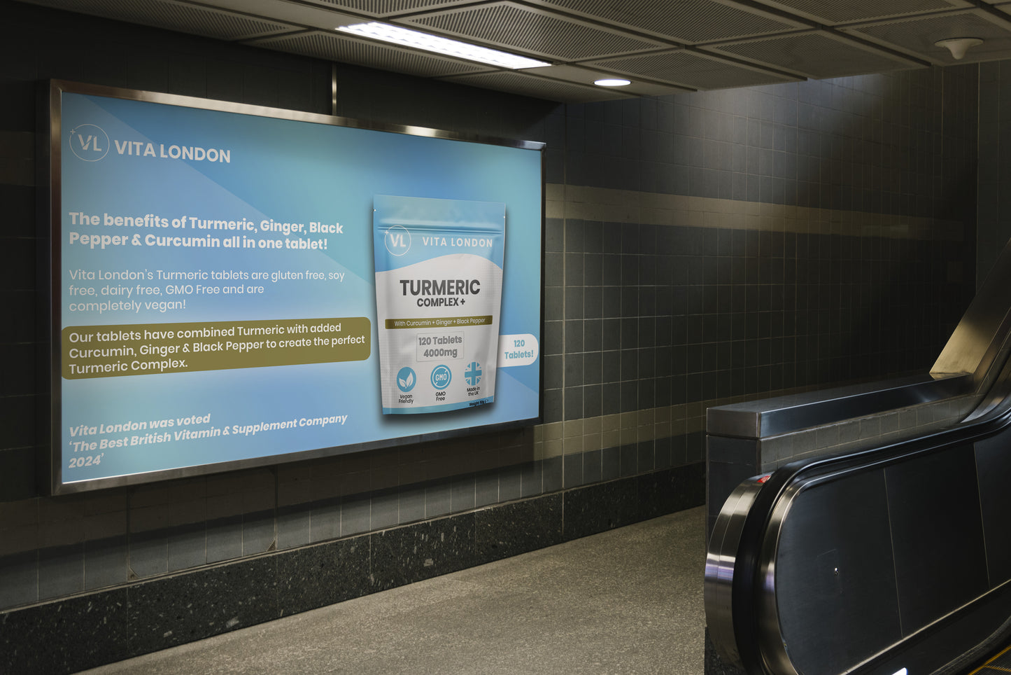 Turmeric, Ginger & Black Pepper Tablets | 4000mg Per Serving | Tablets