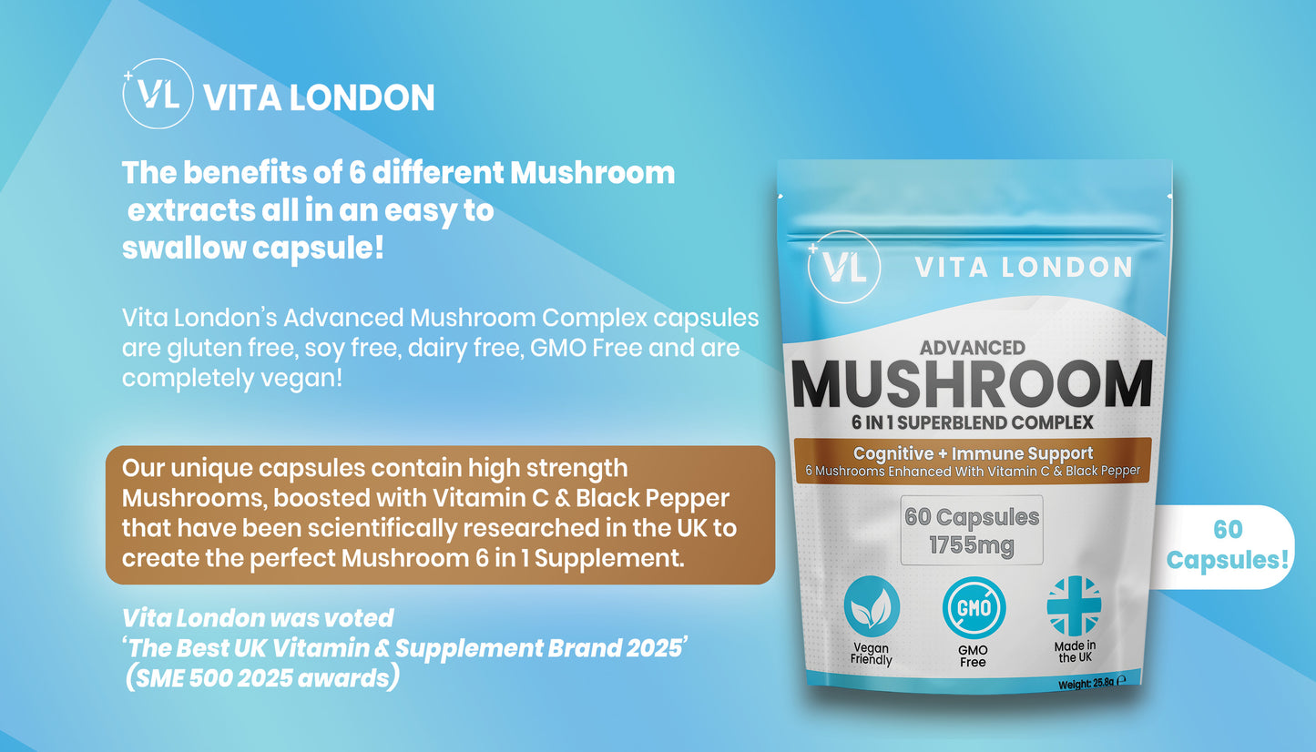 Advanced Mushroom Complex – 6 in 1 Superblend
