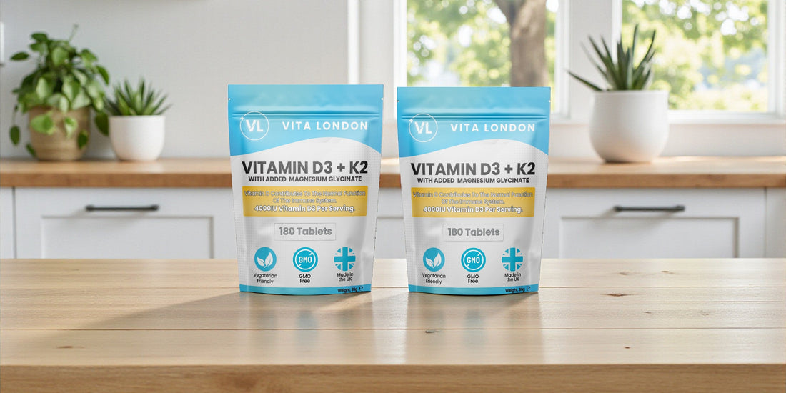 Vitamin D3 + K2 + Magnesium (UK Winter Guide): Dosage, Timing & Safe Stacking