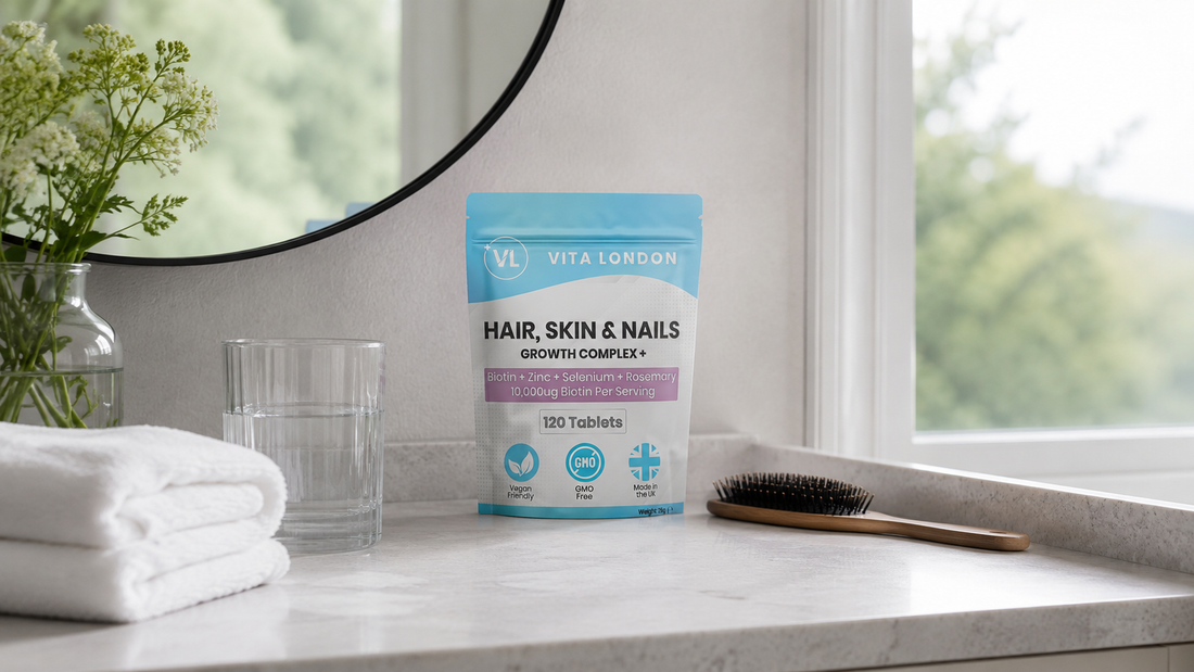 Biotin Tablets UK: 10,000µg, Hair Skin & Nails, Safety