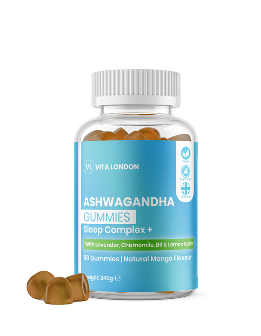 Ashwagandha Sleep Complex + Gummies | 5% withanolides Contains Lavender, Chamomile, Vitamin B6 & Lemon Balm