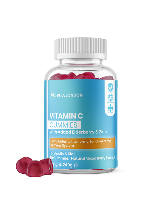 Vitamin C and Zinc Gummies | Natural Mixed Berry Flavour