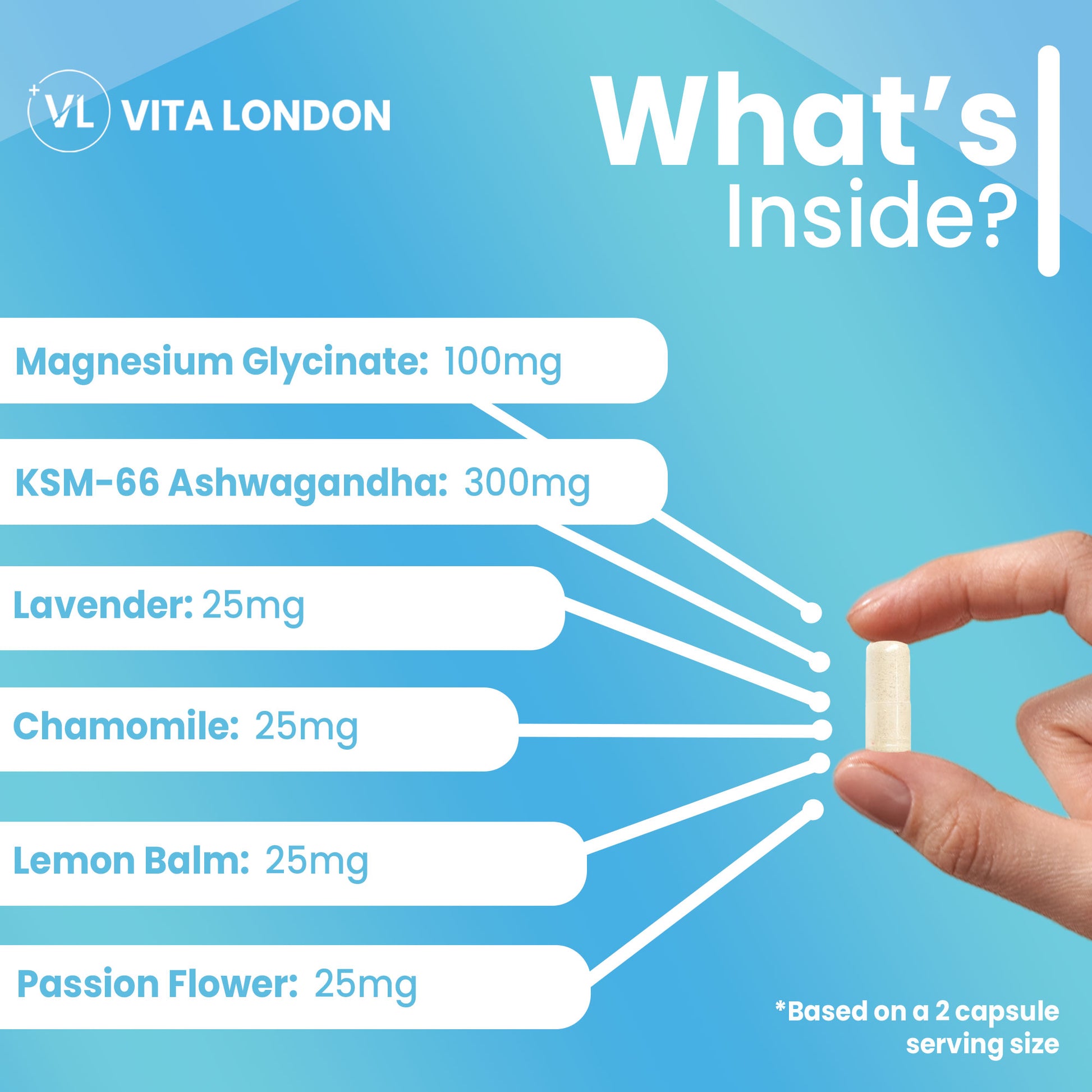 Vita London Bedtime Complex supplement quality and packaging image