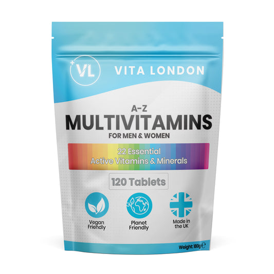 A-Z Multivitamins Tablets | 22 Essential Active Vitamins & Minerals | For Men & Women