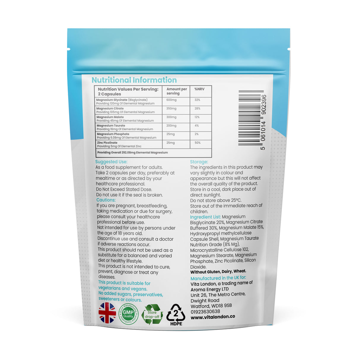 Advanced Magnesium Complex | Vita London – vitalondon