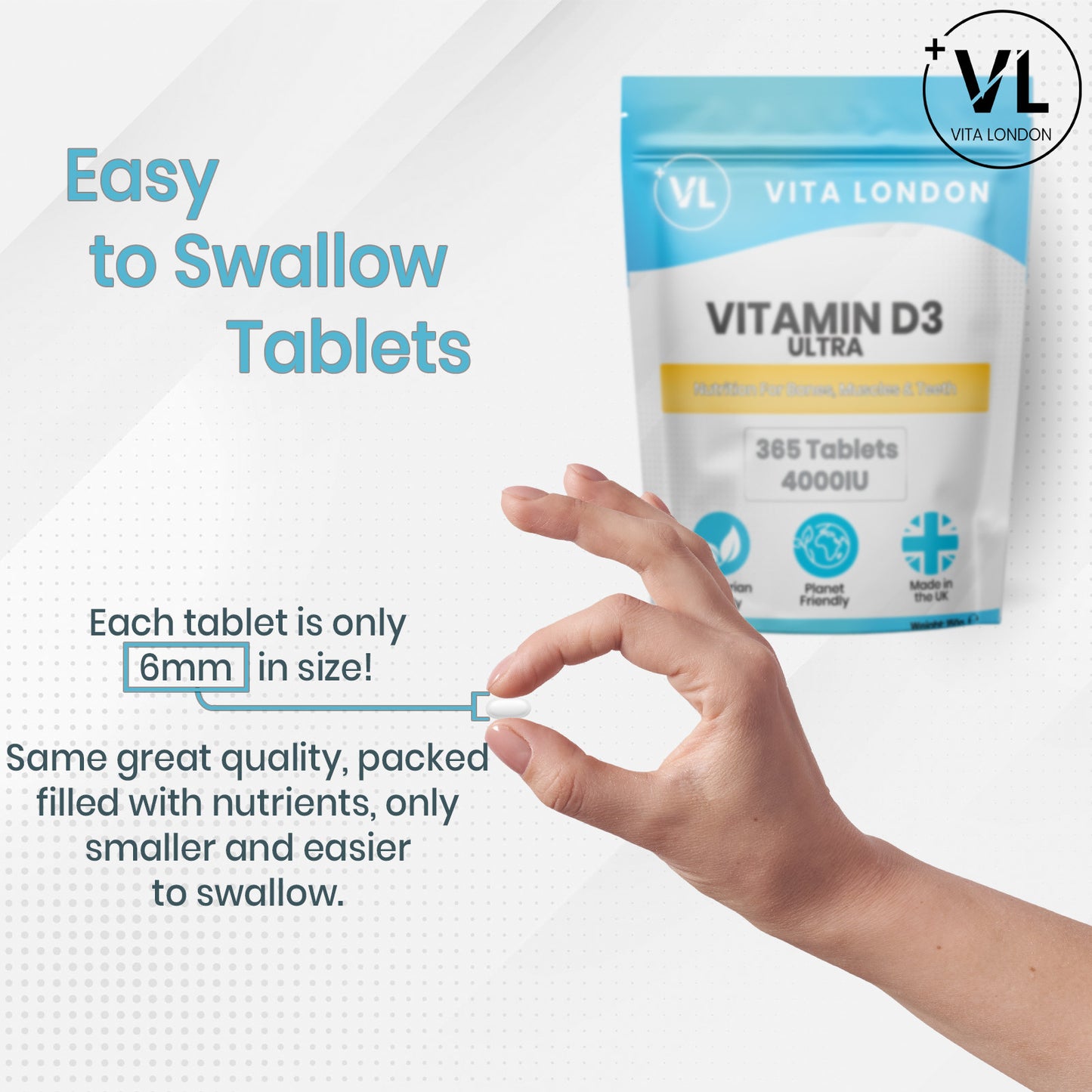 Vitamin D3 Ultra Tablets | 4000IU Per Serving