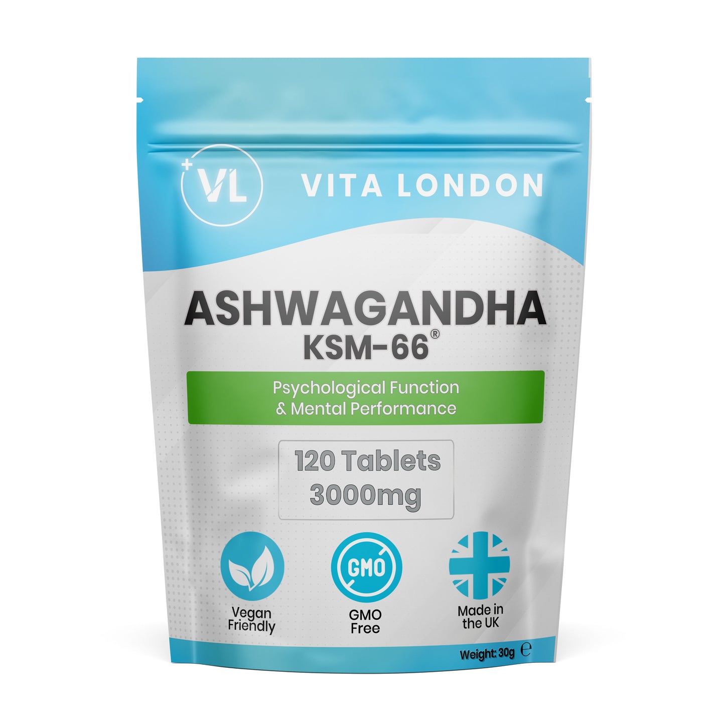 Ashwagandha KSM-66 Organic Tablets | High Quality & Strength | 3000mg Per Serving
