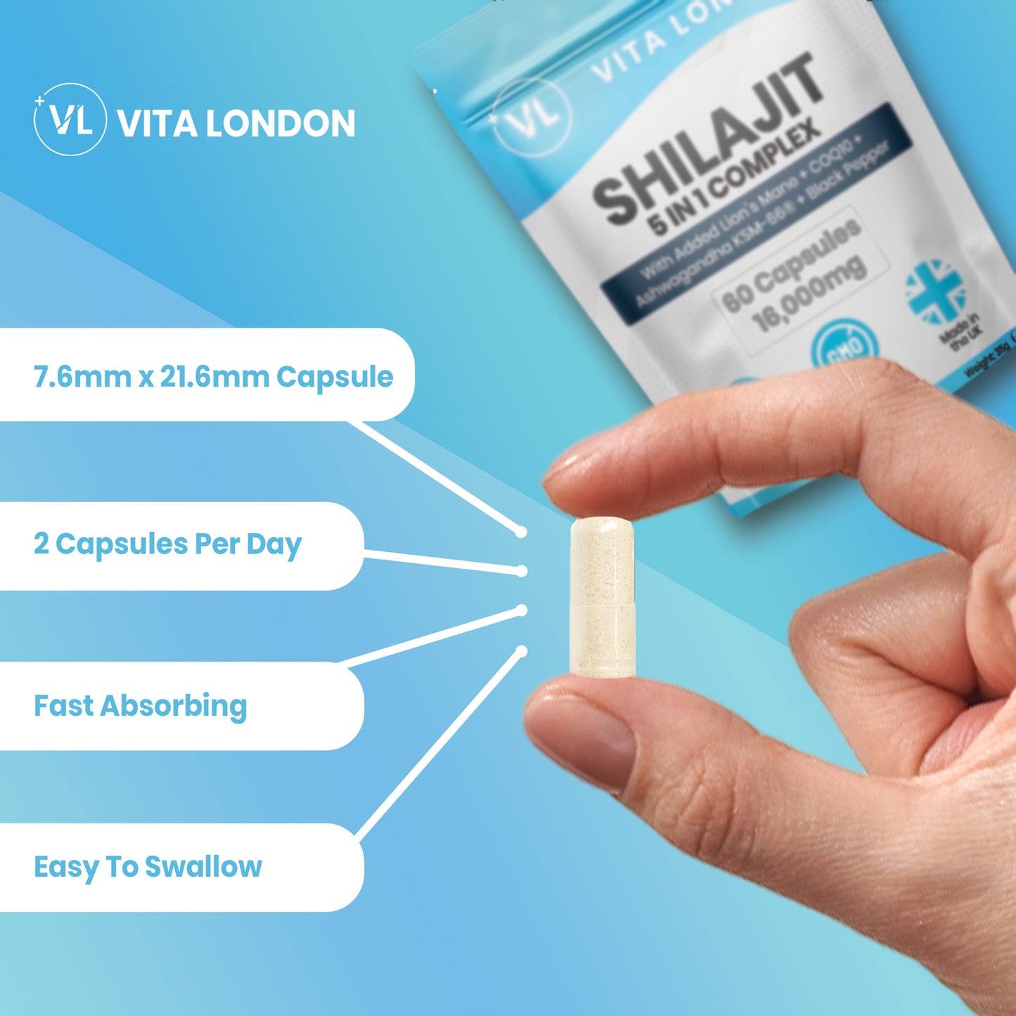 Shilajit Complex Capsules | 16,000mg Per Serving | Fuel Your Mind & Body