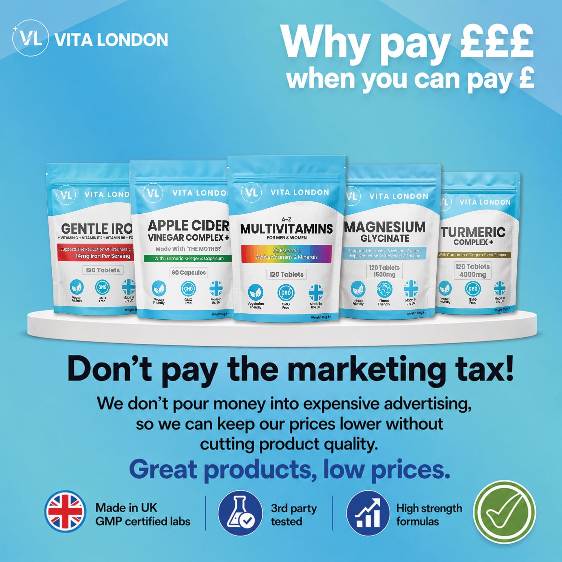 Vita London - why pay more when you can pay less
